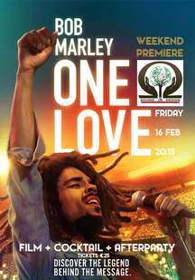 Filmposter Weekend Première - BOB MARLEY: ONE LOVE + afterparty